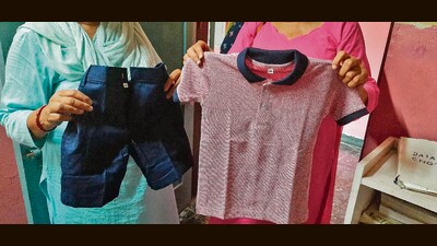 The quality of stitching and materials used is of high standard, with quality denim cloth utilised for knickers/dividers and pants. (HT Photo) The quality of stitching and materials used is of high standard, with quality denim cloth utilised for knickers/dividers and pants. (HT Photo)