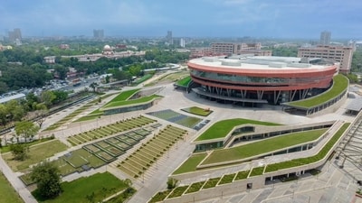 In terms of the covered space available for events, the redeveloped and modern IECC complex finds its place among the top 10 exhibition and convention complexes in the world, rivaling the colossal names such as the Hannover Exhibition Centre in Germany, the National Exhibition and Convention Center (NECC) in Shanghai. (Sourced) In terms of the covered space available for events, the redeveloped and modern IECC complex finds its place among the top 10 exhibition and convention complexes in the world, rivaling the colossal names such as the Hannover Exhibition Centre in Germany, the National Exhibition and Convention Center (NECC) in Shanghai. (Sourced)