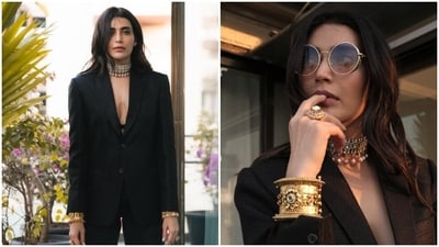 Karishma Tanna is an absolute fashionista. The actor keeps slaying fashion goals like a pro with snippets from her fashion diaries on her Instagram profile on a regular basis. From acing casual ensembles to showing us how to deck up in ethnic and formal styles, Karishma can do it all. A day back, the actor shared a slew of pictures of herself acing a formal look. (Instagram/@karishmaktanna) Karishma Tanna is an absolute fashionista. The actor keeps slaying fashion goals like a pro with snippets from her fashion diaries on her Instagram profile on a regular basis. From acing casual ensembles to showing us how to deck up in ethnic and formal styles, Karishma can do it all. A day back, the actor shared a slew of pictures of herself acing a formal look. (Instagram/@karishmaktanna)