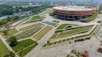 The redeveloped ITPO complex in Pragati Maidan, New Delhi, The redeveloped ITPO complex in Pragati Maidan, New Delhi,