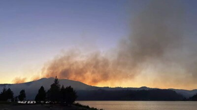 Firefighters from across the area have descended on the blaze (File) Firefighters from across the area have descended on the blaze (File)