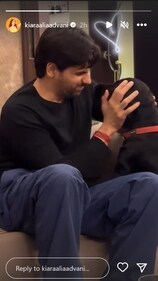 Kiara Advani shares a video of Sidharth Malhotra. Kiara Advani shares a video of Sidharth Malhotra.