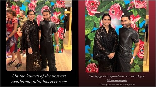 Isha Ambani with Orhan Awatramani at NMACC. (Instagram) Isha Ambani with Orhan Awatramani at NMACC. (Instagram)