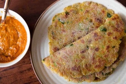 Delight in the flavors of Rajgira Paneer Paratha, a scrumptious and nutritious flatbread for fasting. (Pinterest) Delight in the flavors of Rajgira Paneer Paratha, a scrumptious and nutritious flatbread for fasting. (Pinterest)