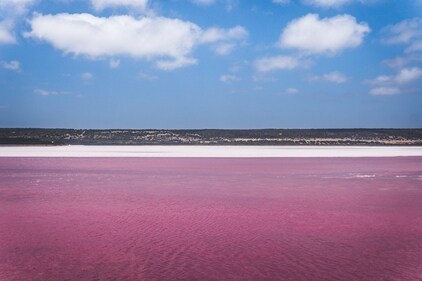 Lake Hillier in Australia is on of the most popular pink destinations. (George Bakos on Unsplash) Lake Hillier in Australia is on of the most popular pink destinations. (George Bakos on Unsplash)