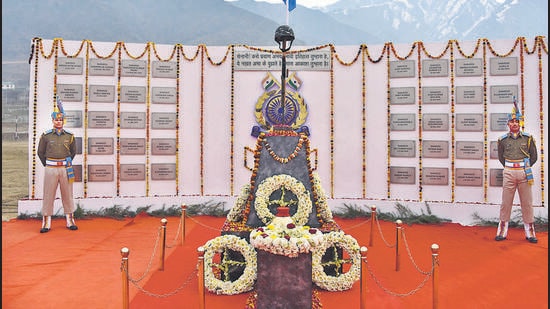 CRPF plans to build a memorial to honour army personnel who died in Pulwama attack in 2019. (HT Archive)