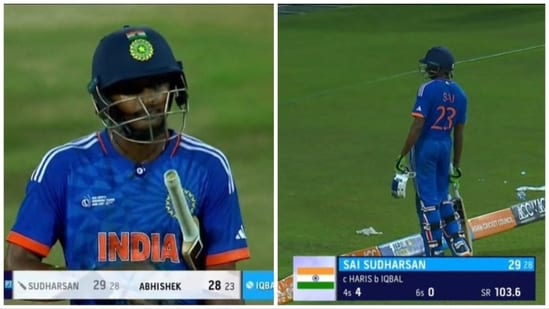 Some fans were convinced that Sai Sudharsan was dismissed on a 'clear no ball'' (Fancode/Screengrab)