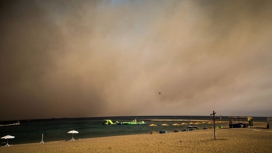 There have been no reports of casualties in the fire.&nbsp;(via REUTERS)