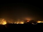 Rhodes Wildfires: Wildfires burn forests in Rhodes, Greece.