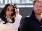 Prince Harry and Meghan Markle visit the track and field event at the Invictus Games in The Hague, Netherlands, April 17, 2022 (AP Photo/Peter Dejong, File) Prince Harry and Meghan Markle visit the track and field event at the Invictus Games in The Hague, Netherlands, April 17, 2022 (AP Photo/Peter Dejong, File)