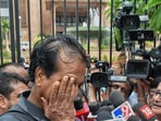 Sacked Congress MLA Rajendra Gudha interacts with the media after the Rajasthan assembly was adjourned on Monday, Sacked Congress MLA Rajendra Gudha interacts with the media after the Rajasthan assembly was adjourned on Monday,