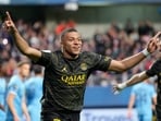 PSG's Kylian Mbappe celebrates after scoring his side's opening goal PSG's Kylian Mbappe celebrates after scoring his side's opening goal