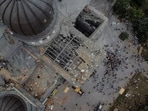 Russia-Ukraine War: The Transfiguration Cathedral damaged by Russian missile strike, amid Russia's attack on Ukraine, in Odesa.