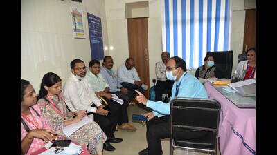A team from the National Institute of Virology visited Alandi last week and collected samples from infected patients. (HT PHOTO) A team from the National Institute of Virology visited Alandi last week and collected samples from infected patients. (HT PHOTO)