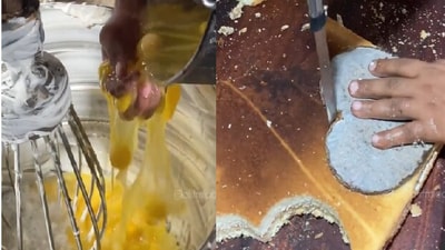 Snapshot of cakes being made in a factory. (Twitter/@ Chirag Barjatya ) Snapshot of cakes being made in a factory. (Twitter/@ Chirag Barjatya )