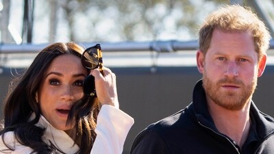 Prince Harry and Meghan Markle visit the track and field event at the Invictus Games in The Hague, Netherlands, April 17, 2022 (AP Photo/Peter Dejong, File) (AP) Prince Harry and Meghan Markle visit the track and field event at the Invictus Games in The Hague, Netherlands, April 17, 2022 (AP Photo/Peter Dejong, File) (AP)