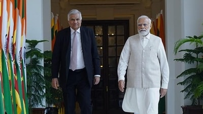 Indian Prime Minister Narendra Modi and Sri Lanka President Ranil Wickremesinghe in New Delhi (Twitter/@narendramodi) Indian Prime Minister Narendra Modi and Sri Lanka President Ranil Wickremesinghe in New Delhi (Twitter/@narendramodi)