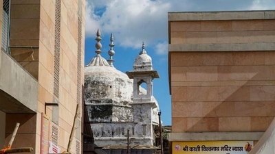 On Friday, the Varanasi district court ordered an extensive survey of the Gyanvapi Masjid by ASI to ascertain whether the mosque was built over a pre-existing Hindu temple (PTI) (HT_PRINT) On Friday, the Varanasi district court ordered an extensive survey of the Gyanvapi Masjid by ASI to ascertain whether the mosque was built over a pre-existing Hindu temple (PTI) (HT_PRINT)
