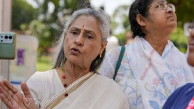 Samajwadi Party MP Jaya Bachchan at Parliament House complex during the monsoon session in New Delhi on Monday. (PTI) Samajwadi Party MP Jaya Bachchan at Parliament House complex during the monsoon session in New Delhi on Monday. (PTI)