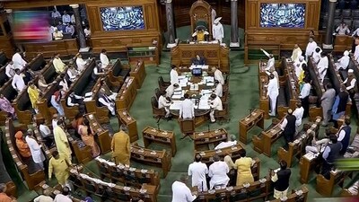 The Lok Sabha was adjourned over the Manipur issue on Thursday. (PTI)