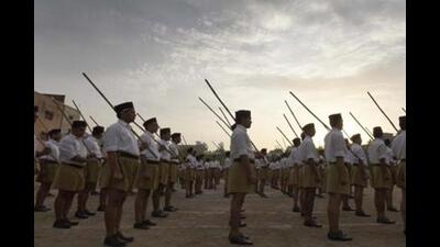 The leader served the RSS for more than 70 years. (HT PHOTO)