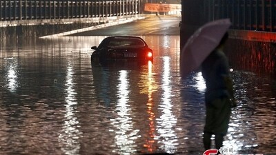 China Roof Collapse: China typically sees heavy rain in late July, but storms have become more intense. (China daily)