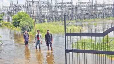 UPPTCL officials said the station was shut around 6.15am on Sunday. (Sakib Ali/HT Photo) UPPTCL officials said the station was shut around 6.15am on Sunday. (Sakib Ali/HT Photo)