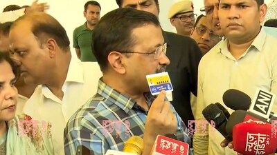 Delhi CM Arvind Kejriwal after visiting RO plants in the Mayapuri area.