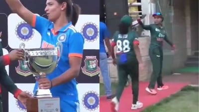 Harmanpreet Kaur''s post-match act did not go down well with the Bangladesh team