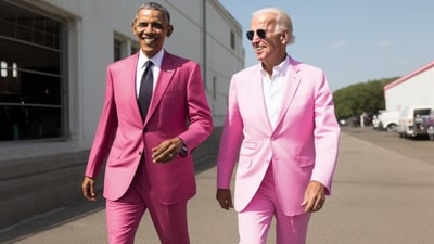 AI image of Joe Biden and Barack Obama (Twitter/joncoopertweets) AI image of Joe Biden and Barack Obama (Twitter/joncoopertweets)