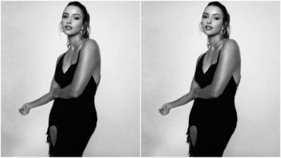 For her stunning look, Tripti picked a black dress from the shelves of the clothing brand Alamour, while her styling was done by celebrity fashion stylist Mohit Rai. (Instagram/@tripti_dimri) For her stunning look, Tripti picked a black dress from the shelves of the clothing brand Alamour, while her styling was done by celebrity fashion stylist Mohit Rai. (Instagram/@tripti_dimri)