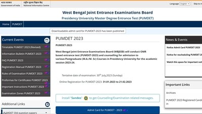 WBJEE 2023 PUMDET admit card released at wbjeeb.nic.in WBJEE 2023 PUMDET admit card released at wbjeeb.nic.in
