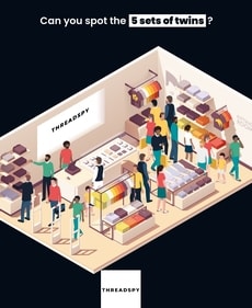 Brain Teaser: How quickly can you spot five sets of twins? (Threadspy) Brain Teaser: How quickly can you spot five sets of twins? (Threadspy)