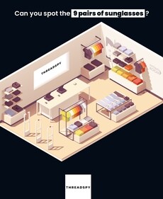 Brain Teaser: Nine pairs of sunglasses are hidden in this picture. Can you spot them quickly? (Threadspy) Brain Teaser: Nine pairs of sunglasses are hidden in this picture. Can you spot them quickly? (Threadspy)