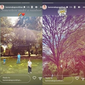 Kareena shared photos on Instagram Stories. Kareena shared photos on Instagram Stories.