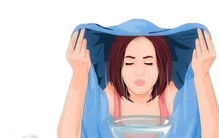 Inhaling steam can ease nasal congestion (Pinterest) Inhaling steam can ease nasal congestion (Pinterest)