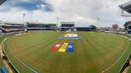 Rain did stop for sometime after Lunch, but ir returned once again as the entire match got washed out after repeated inspections.(BCCI Twitter)