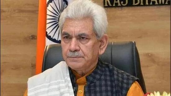 Prominent Shia cleric Imran Reza Ansari walked out of a meeting being chaired by Jammu and Kashmir LG Manoj Sinha administration on Muharram. (HT File)