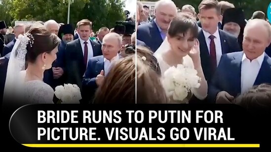 Russian Bride Runs To Putin For Picture; Lukashenko Amazed | Moment Goes Viral