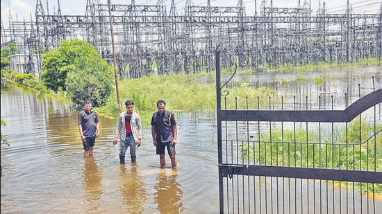 UPPTCL officials said the station was shut around 6.15am on Sunday. (Sakib Ali/HT Photo)