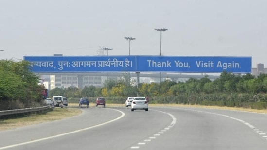 A view of the Yamuna Expressway in Greater Noida. (Sunil Ghosh / HT Photo)