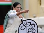 West Bengal Chief Minister and TMC supremo Mamata Banerjee addresses during the Martyrs' Day programme, at Esplanade in Kolkata on Friday
