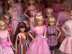 A collection of vintage Barbies displayed by Matthew Keith, a middle school teacher's Instagram account called DollsOnTheBrain. 