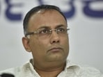 Karnataka Health and family welfare minister Dinesh Gundu Rao. (HT Photo) Karnataka Health and family welfare minister Dinesh Gundu Rao. (HT Photo)