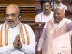 Union home minister Amit Shah and Congress president Mallikarjun Kharge. Union home minister Amit Shah and Congress president Mallikarjun Kharge.