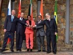 NSA Ajit Doval with his BRICS counterparts. NSA Ajit Doval with his BRICS counterparts.