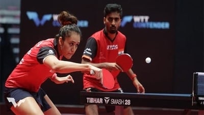 Manika Batra and Sathiyan Gnanasekaran. Manika Batra and Sathiyan Gnanasekaran.