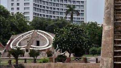 ASI last initiated conservation work at Jantar Mantar observatory in 2014. (HT Photo)