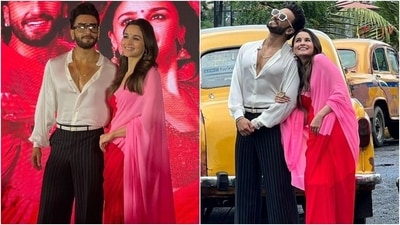 Alia Bhatt and Ranveer Singh promote Rocky Aur Rani Kii Prem Kahaani in Kolkata. (Instagram) Alia Bhatt and Ranveer Singh promote Rocky Aur Rani Kii Prem Kahaani in Kolkata. (Instagram)