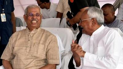 Bihar governor Rajendra Vishwanath Arlekar with chief minister Nitish Kumar at an event (ANI File Photo) Bihar governor Rajendra Vishwanath Arlekar with chief minister Nitish Kumar at an event (ANI File Photo)